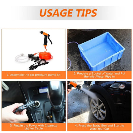 130PSI High Pressure Washer Gun Electric Auto Spray Hose Pump Clean Car Home Pet
