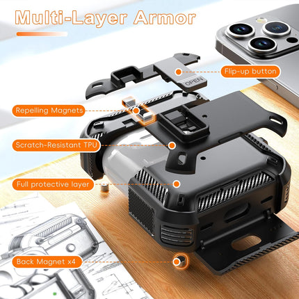 Apple Airpods Pro 3 (2025) Case Cover Heavey Duty Shockproof Protector Black