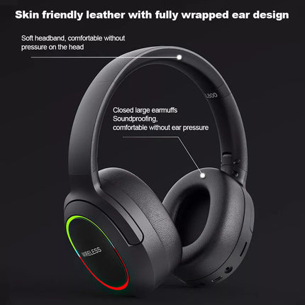 Wireless Gaming Headset Headphone with Microphone Volume for PS4 PS5 XBOX SWITCH