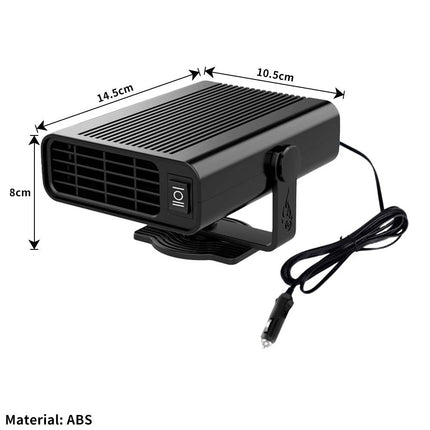 Portable Electric Car Heater 12V Heating Fan Defogger Defroster Demister