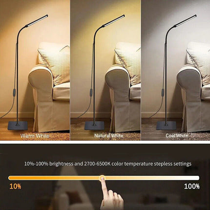 LED Floor Lamp Gooseneck 360 Adjustable Reading Standing Lamp For Office Bedroom