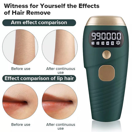 990,000 Laser IPL Permanent Hair Removal Machine Face Body Skin Painless Epilator Beauty Green