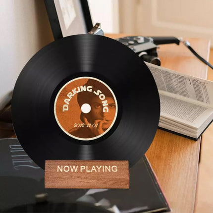 Wooden Vinyl Record Rack Album Cover Storage Holder Single CD Stand LP Display