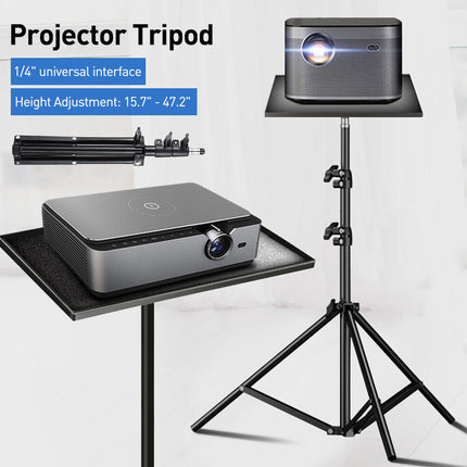 Projector Tripod Stand Foldable Laptop Tripod Bracket with Tripod Tray DJ Rack