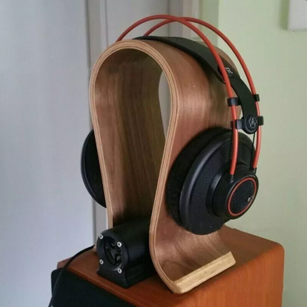 Wooden Headphone Stand Wood Headset Display Rack Earphone Holder For Home Office