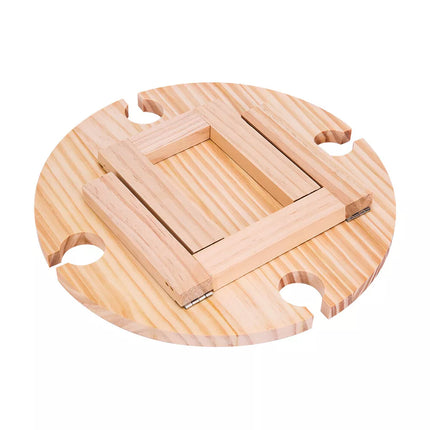 Folding Wine Rack Table Fruit Platter Storage Table Lap Tray Desk Outdoor Picnic