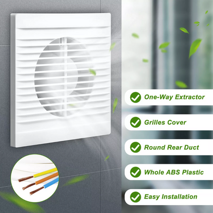 4" 100mm Ventilation Extractor Exhaust Fan Blower Window Wall Kitchen Bathroom