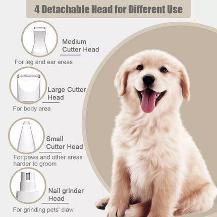 Professional Pet Cat Dog Clippers Grooming Kit Pet Hair Trimmer Electric Shaver