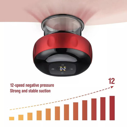 Electric Cupping Therapy Smart Red Light Heating Scraping Massager Body Slimming