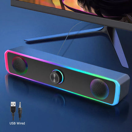 USB Wired PC Speakers Computer Stereo Speaker USB Powered for Desktop PC Laptop