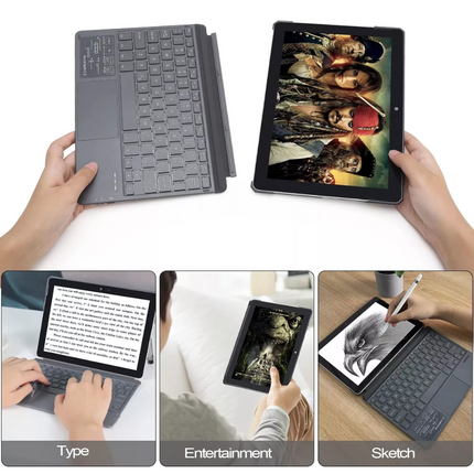 Touchpad Bluetooth Keyboard Backlit Wireless For Microsoft Surface Pro 3/4/5/6/7
