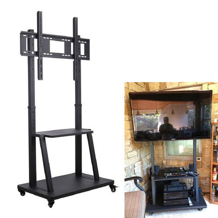Ultra Heavy Duty Mobile 32-80 inch TV Stand Rolling TV Cart Mount with Wheels