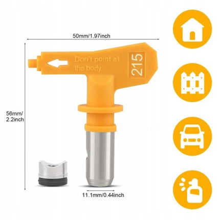 Airless Spray Gun Tip Nozzle for Wall Ceiling Furniture Fence 215/311/317/517