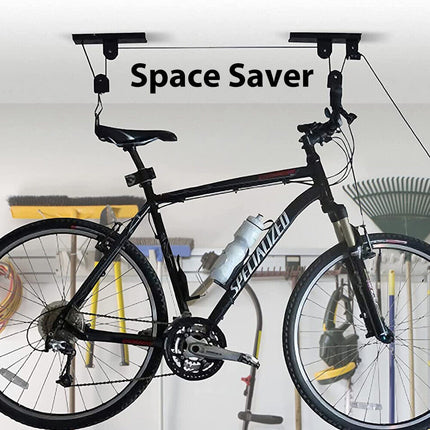 Kayak Hoist Winch Lift Pulley System Cycling Bicycle Garage Shed Ceiling Storage