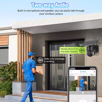4G Network Wireless HD 1080P Pan Tilt Solar Panel Outdoor Security Camera LTE