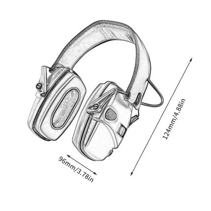 Electronic Ear Defenders Impact Sport Shooting Earmuffs Protection wi Bag