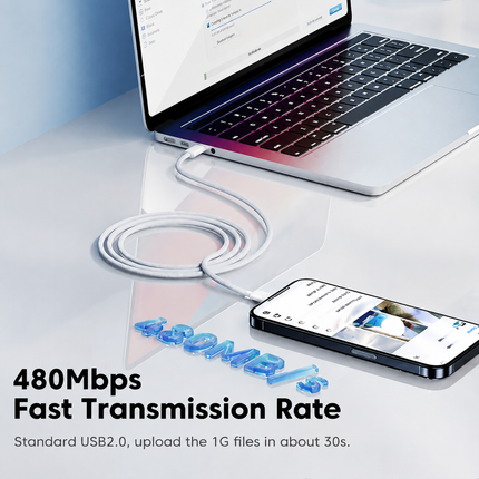 60W 1M Braided USB C Type C Data Charger Cable For Samsung Xiaomi Huawei Oppo Blue