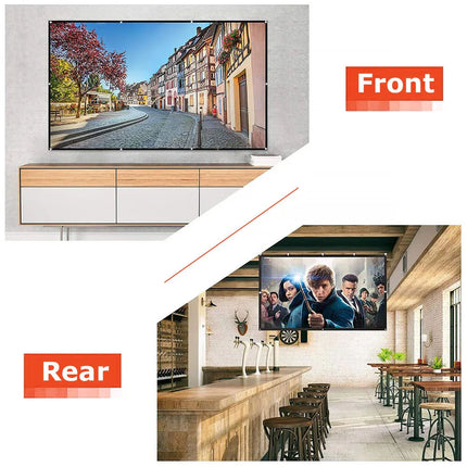 120" Projector Screen Portable Foldable Outdoor Home Movie Cinema Theatre 16:9