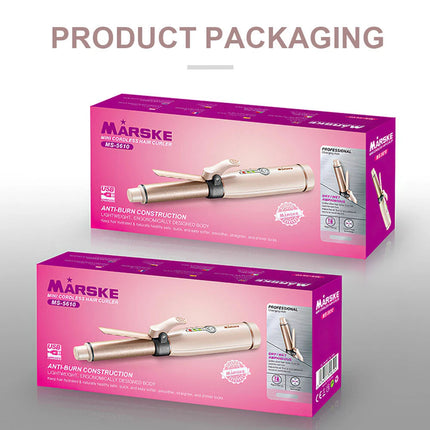 Portable Curling Wand, Mini Cordless Curling Iron USB Rechargeable Ceramic Hair