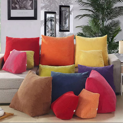 Headboard Pillow Wedge Reading Pillow Corduroy Backrest Reading Rest Pillow Gift Light Coffee