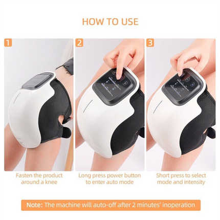 Electric Knee Massager Smart Infrared Heating Therapy Machine Elbow Pain Relief