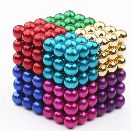 216Pcs 3mm Building Blocks Magnetic Balls Fidget Desk Adults Toy Office Fidget Game Gifts 8 Colours