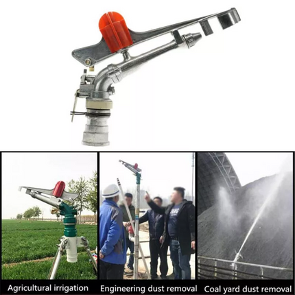 1.5" Irrigation Spray Tool Sprinkler Large 360° Adjustable Impact Water