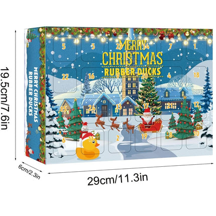 Duck Advent Calendar 2025 24 Days Christmas Countdown Rubber Duck Gift for Kids Set D