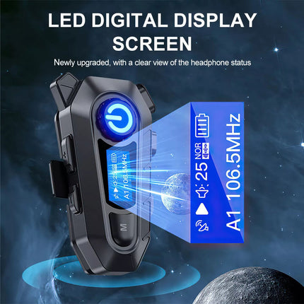 Bluetooth 5.4 Motorcycle Helmet Headset Wireless Call Motorbike Headphone