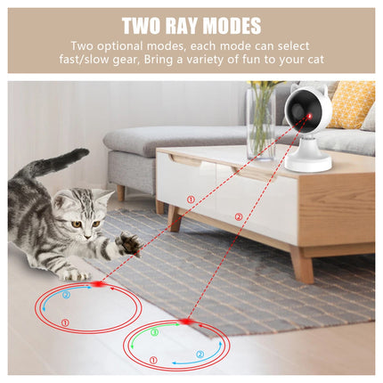 Cat Laser Toy Automatic Toy for Indoor Cats Toys Pointer Interactive USB Cat Toy