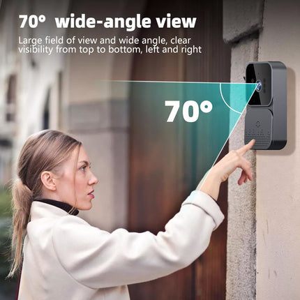 Wireless Video Door Bell WiFi Phone Intercom System with Monitor Doorbell Camera