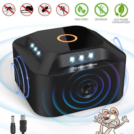 Ultrasonic Plug In Pest Repeller~ Deter Mouse/Mice/Rat/Insect Repellent