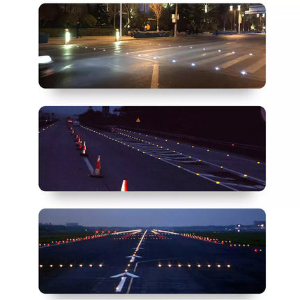 2X Solar Driveway Lights Deck Pathway Lights Solar Dock LED Light Safety Light Blue