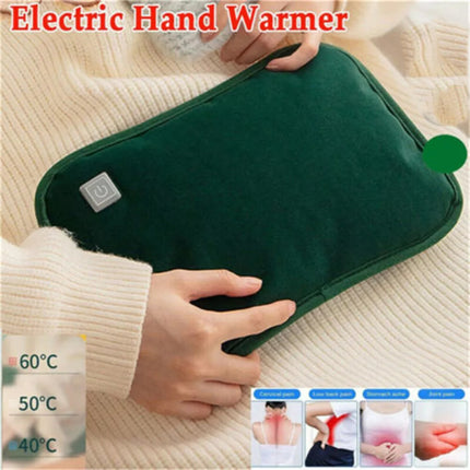 Hand Warmer USB Electric Heating Pad Warmer Graphene Heat Warm Bag Winter Pillow Green
