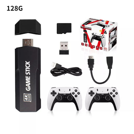 128G 41000+4K HDMI TV Video Game Stick Retro Gaming Console w/ 2 Wireless ControllGY