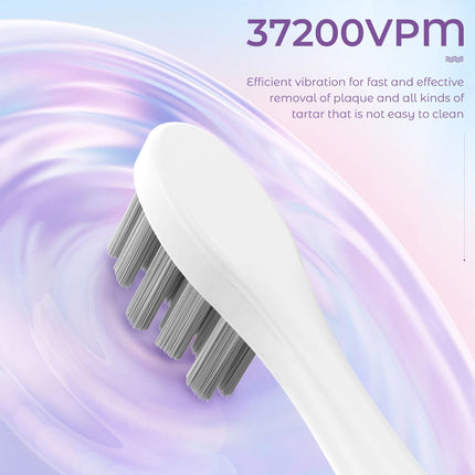 Sonic Electric Toothbrush Rechargeable 6 Modes 8 Brush Heads 2 Min Timer