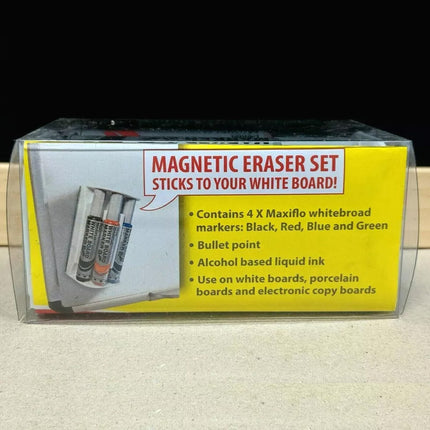Whiteboard Marker with Magnetic Eraser Set of 4 Assorted YMWL5-4E