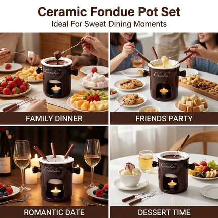 Cheese Chocolate Melting Ceramic Creative Coffee Mug Cup Personal Fondue Mugs