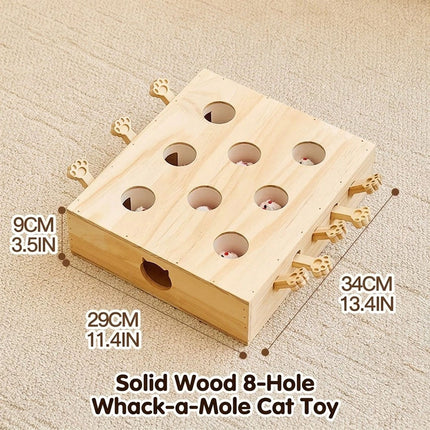 Whack A Mole Cat Toy Pet Gift Keeps Pet Entertained Fun Interactive Cat Toy