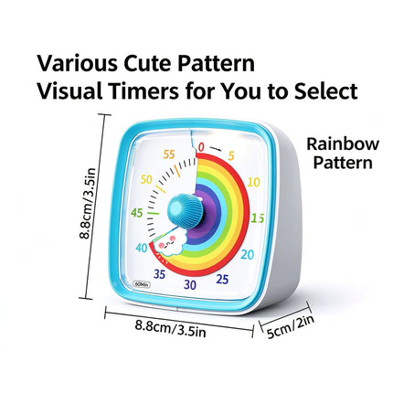 60 Minutes Visual Analog Timer Countdown Clock Times Management  Adult Tools