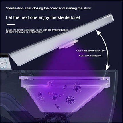 Sensor Activated UV Sterilisation USB Rechargeable Toilet Seat Light Fixture