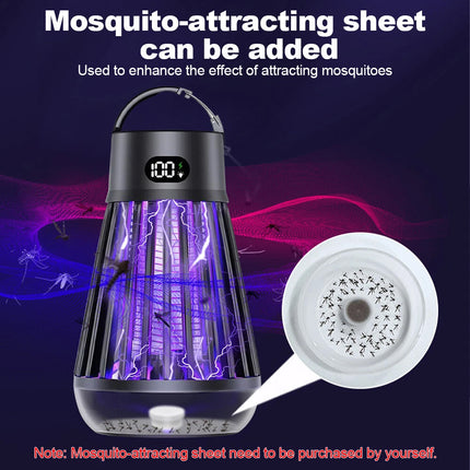 2.0 Electric Mosquito Killer Zapper Lamp Insect Catcher Fly Bug Trap USB  (black)