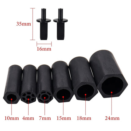 Electric Eyelash Glue Shaker Nail Lacquer Shaker 6PCS Heads for Eyelash Glue Ink