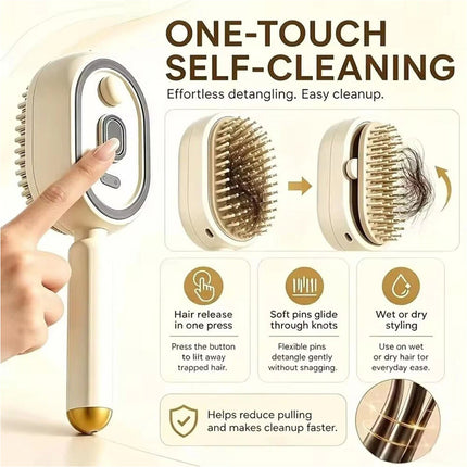 Electric Spray Air Cushion  Comb Self-Cleaning Anti-Tangle Electric Brush