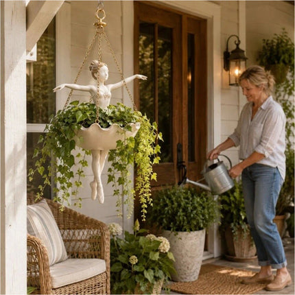 Hanging Planter Elegant Garden Decor for Porch Succulent Basket