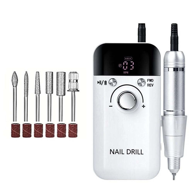 45000RPM Rechargeable Portable Nail Drill File Machine Manicure Pedicure Art