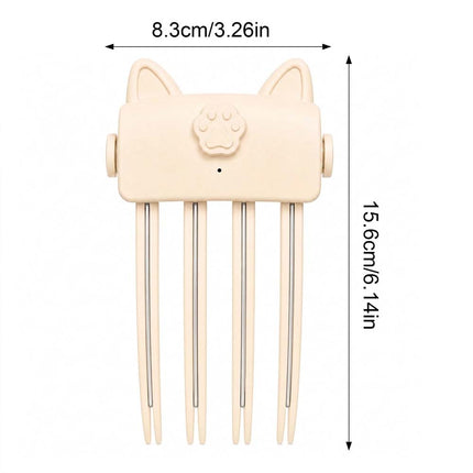 Electric Cordless Heated Hair Volume Clip- Root Clips for Curly Hair Volume Beige