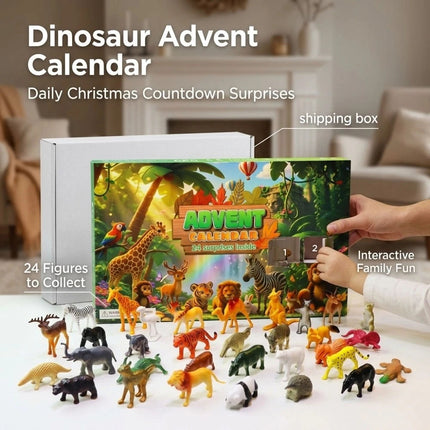 Christmas Advent Calendar 24 Days Animal Advent Calendar with 24 Figures