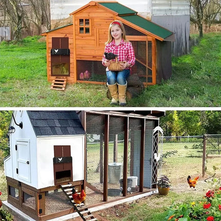 Automatic Chicken Coop Door Smart Control Poultry Gate Entry Exit for Pet House