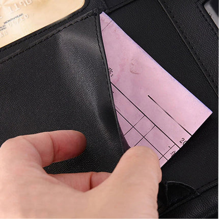 A4 Zipped Conference Folder Business Leather Document Bag Portfolio + Calculator